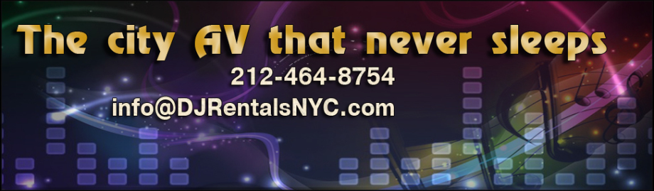 Rent quality audio DJ equipment in New York, including digital DJ systems.